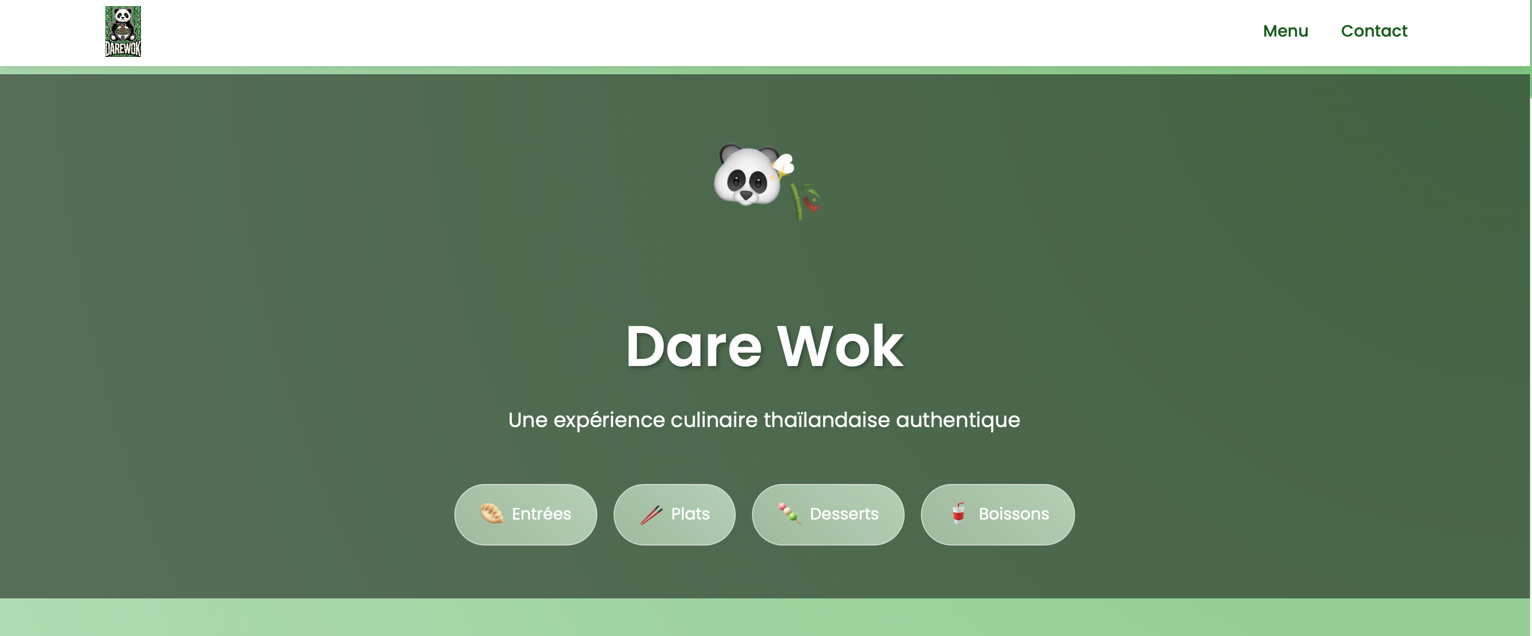 Dare Wok Restaurant Website